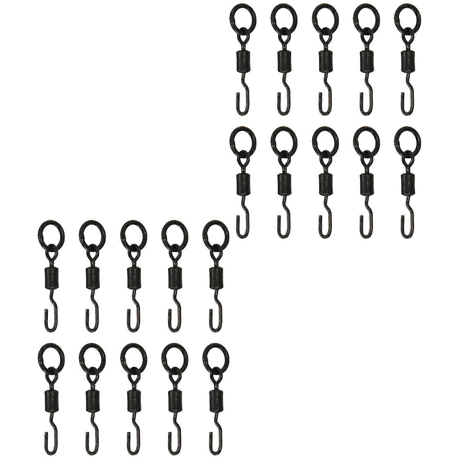 European Styles Open End Fishing Swivels Brasses Hook Quick Assembly for Fishing Techniques Multicolor