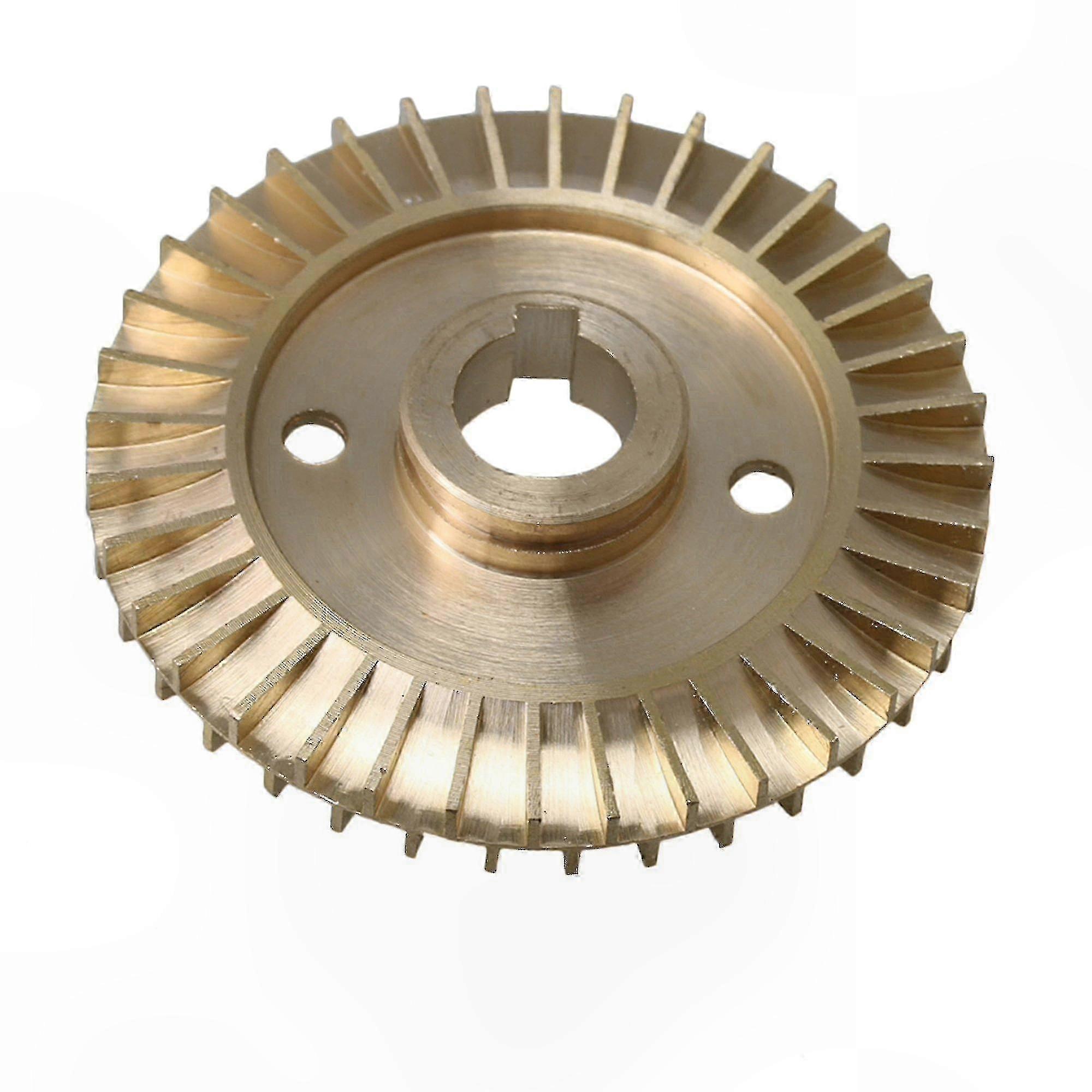 Durable Brass Impeller for Water Pump, 60mm Double-Sided Keyway Replacement Part
