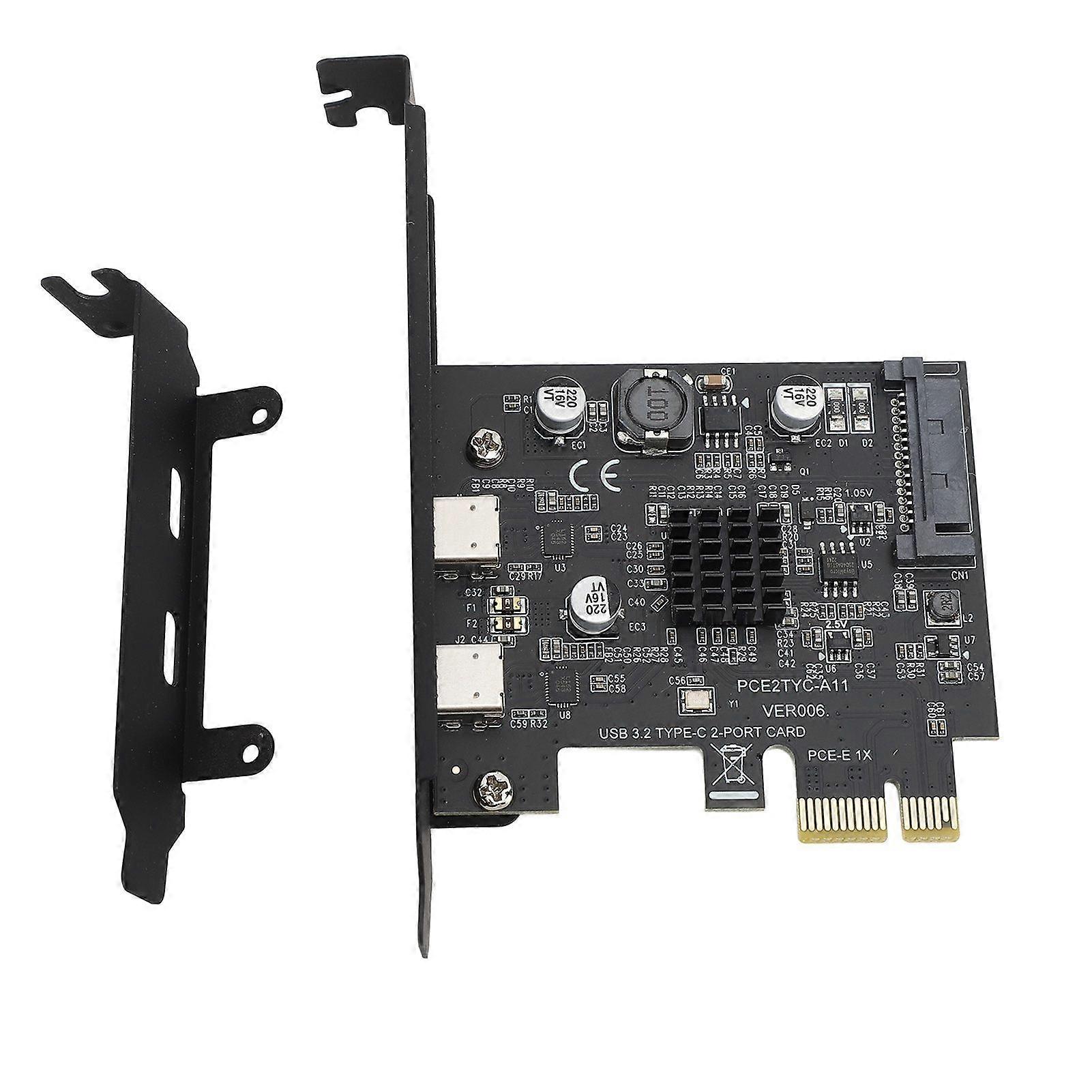 USB 3.2 PCI Express Expansion Card GEN2 Dual Type C High Speed 10Gbps PCI Express Expansion Card for Desktop PC for Windows