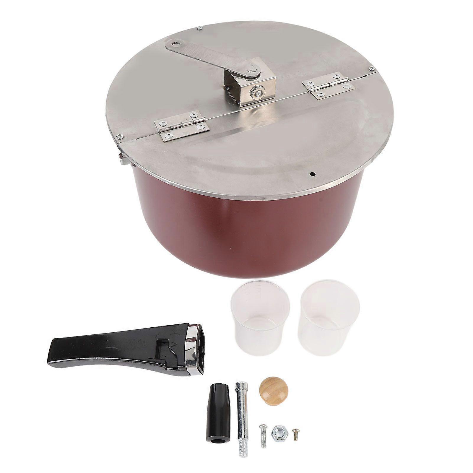 Stainless Steel Popcorn Popper Hand Operated Popcorn Maker Delicious Homemade Popcorn Machine Gas Stove Induction Cooker Compatible