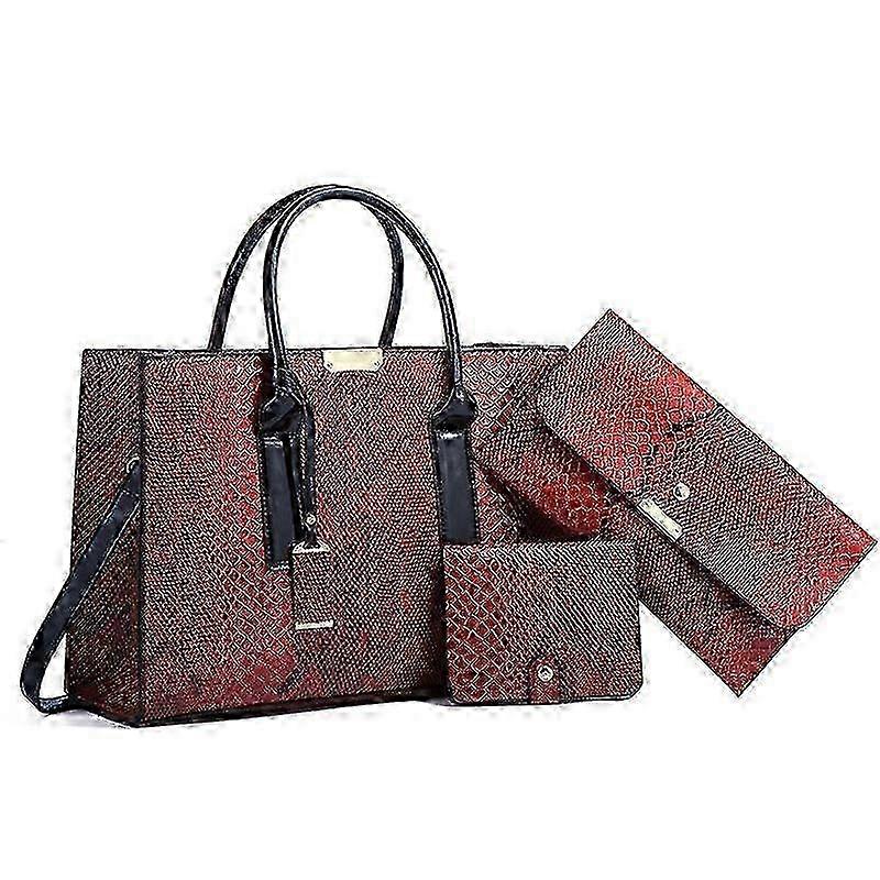 Snake Skin Pattern Women's Fashion Straddle Bag: Trendy Oblique Design, Large Capacity with Retro Style Case