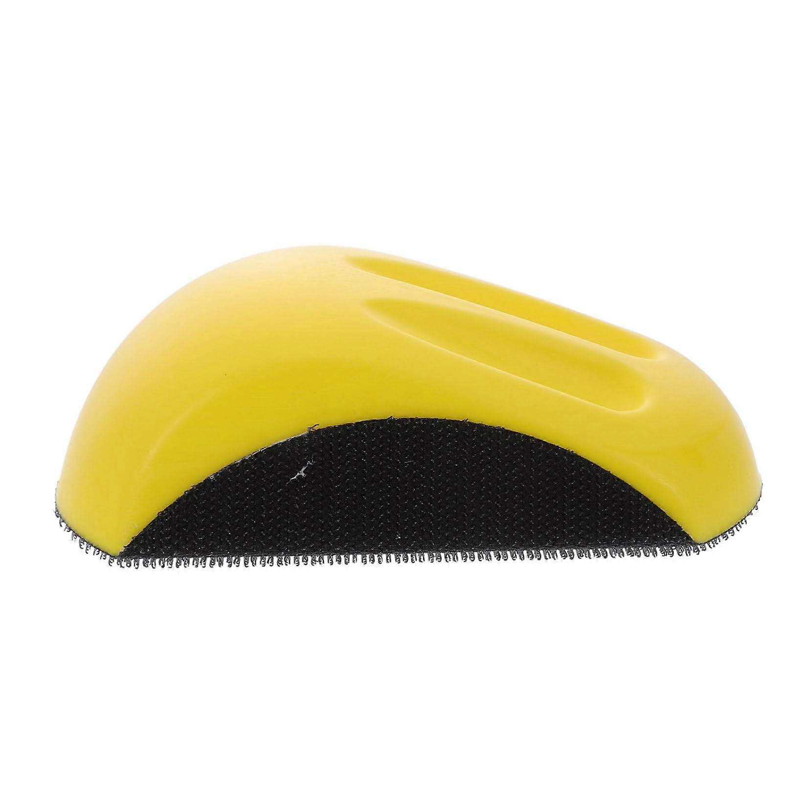 Mouse Sanding Pads for Hand Sander Block Ergonomic Grip Yellow 12.5X8X4.4CM Ideal for Woodworking Projects