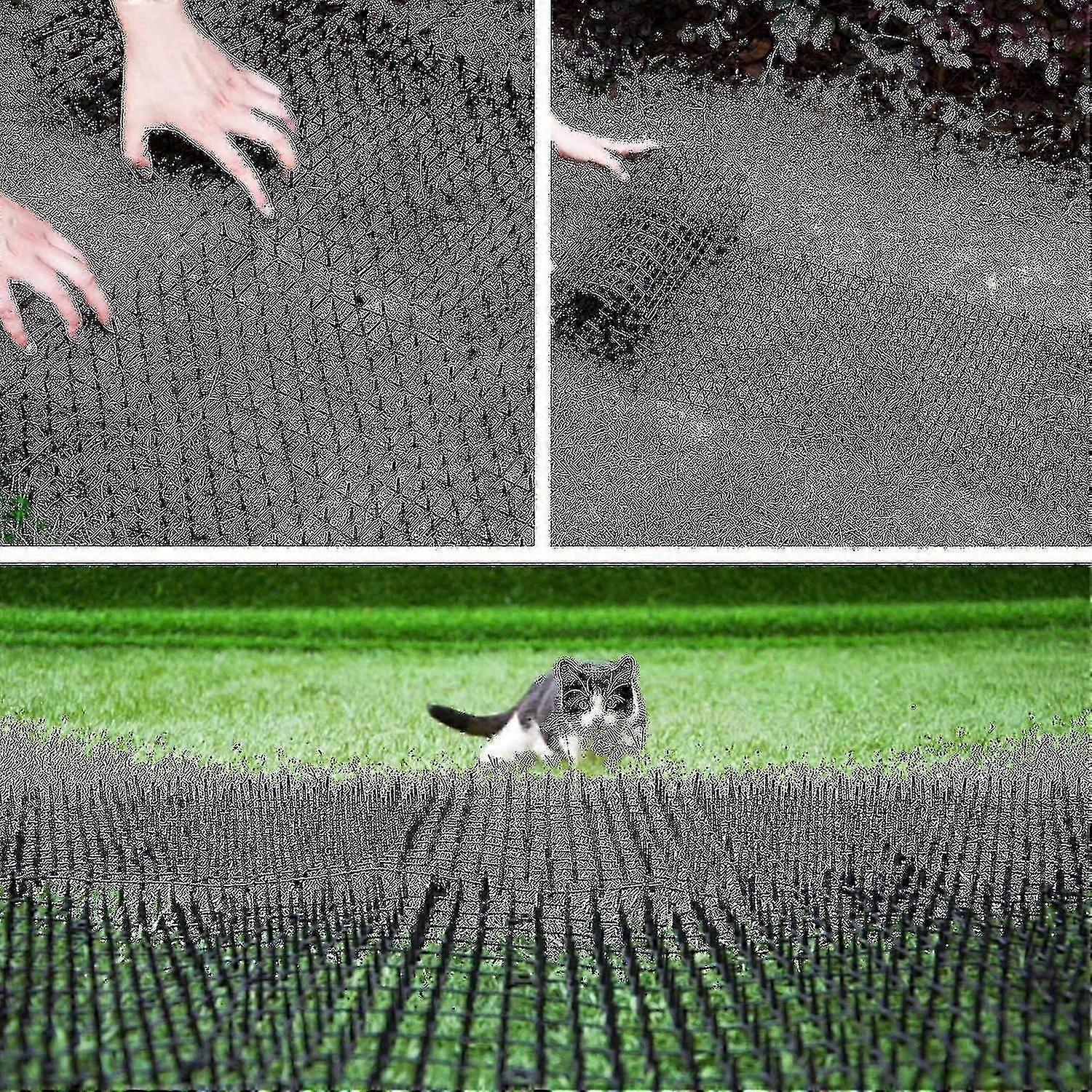 Plastic anti-stab mesh mat, 200*28cm, easy to install for preventing cats and dogs