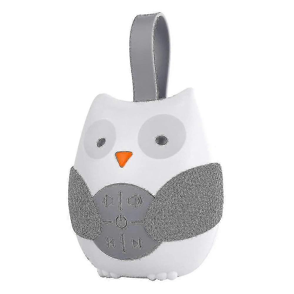 Baby sleep music player with a portable hanging rope and 12 soothing sound effects