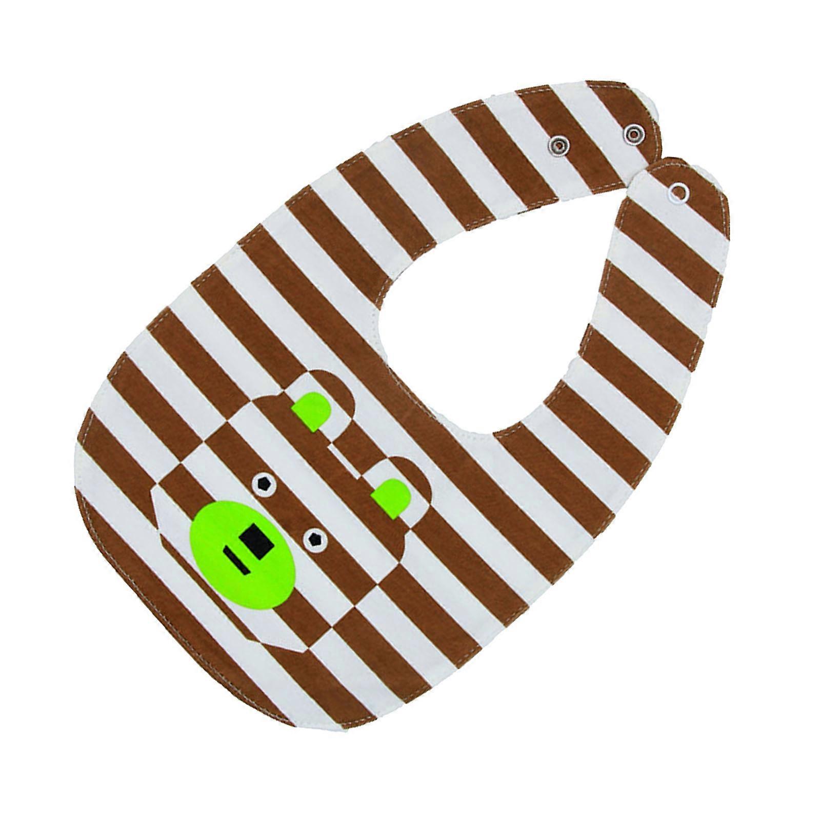 Toddler Bibs Double Sided Waterproof Soft Cotton Cartoon 6-Pack