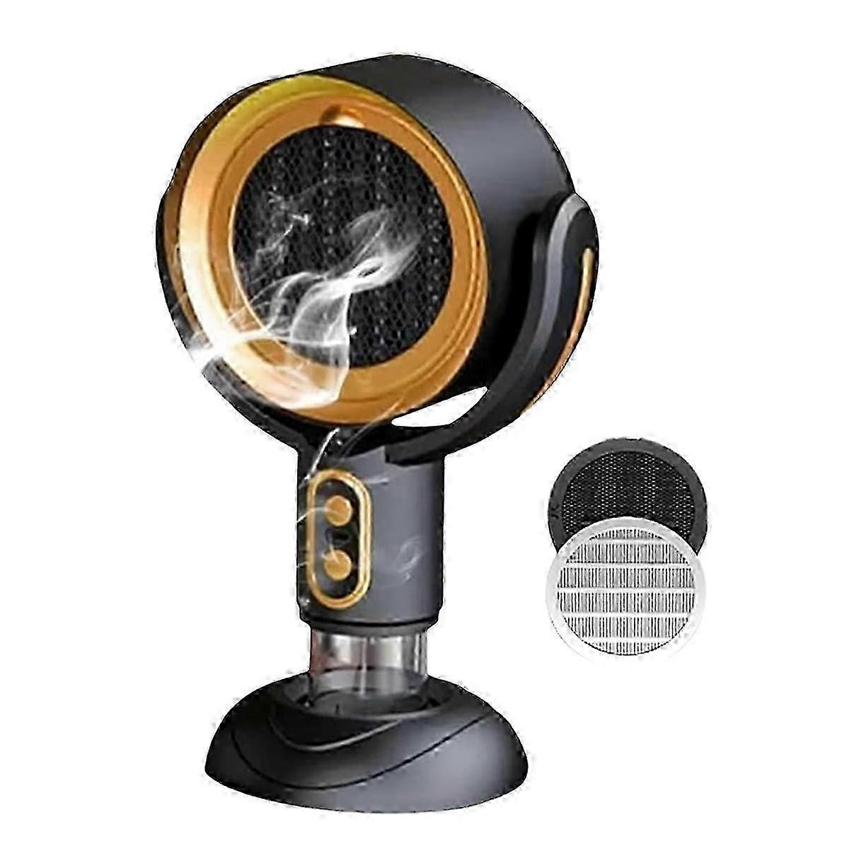 Ventilateur de purificateur de fumée portable avec filtre lavable amovible pour rafraîchir l’air loin