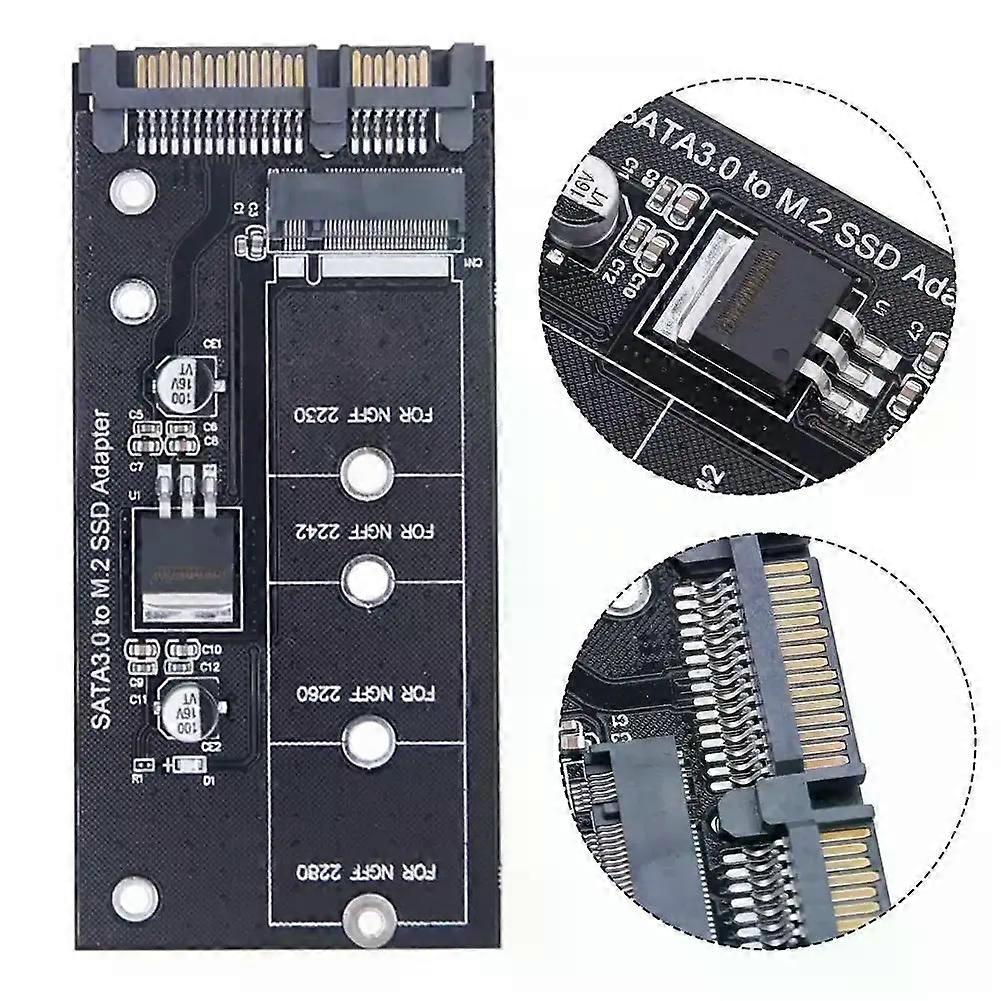 M2 To SATA3 Adapter Card High Efficiency SATA M2SSD Convert Adapter Card SSD Upgraded SATA 6 Gbps NGFF Adapter