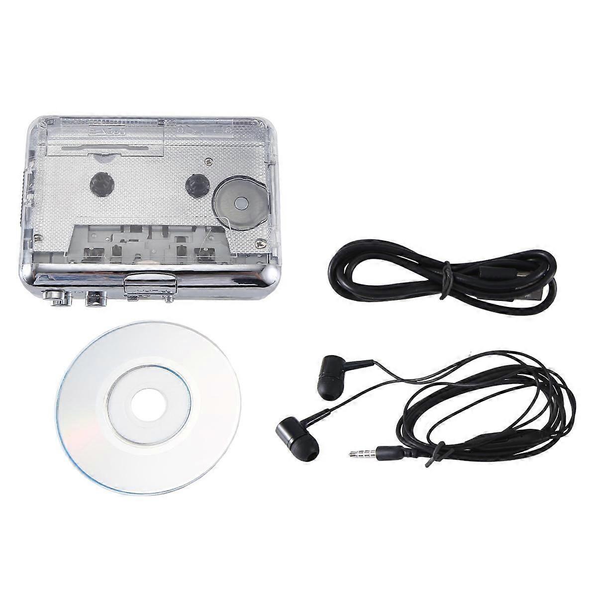 Cassette Player Portable USB Capture Tape to MP3 Audio Music Converter USB Walkman for Laptop and P