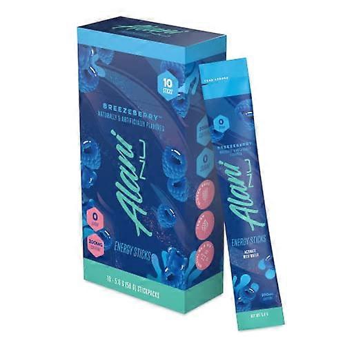 Alani Nu Energy Stick Packets, BREEZEBERRY 10 Sticks Per Pack