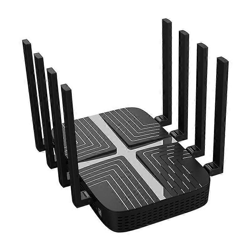 Router with Dual SIM Card Slot Unlocked, Dual Band WiFi 6 Cellular Router with All Gigabit Ports(Black)
