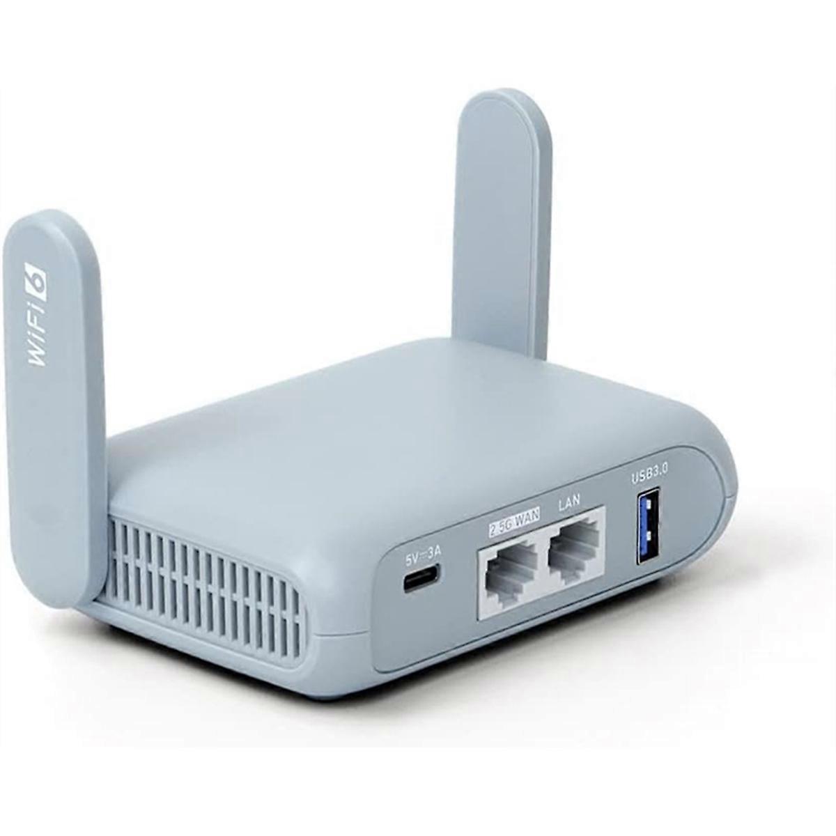 Portable Travel Router, Pocket-Sized Wireless Travel Gigabit Router, with OpenVPN and Wireguard for
