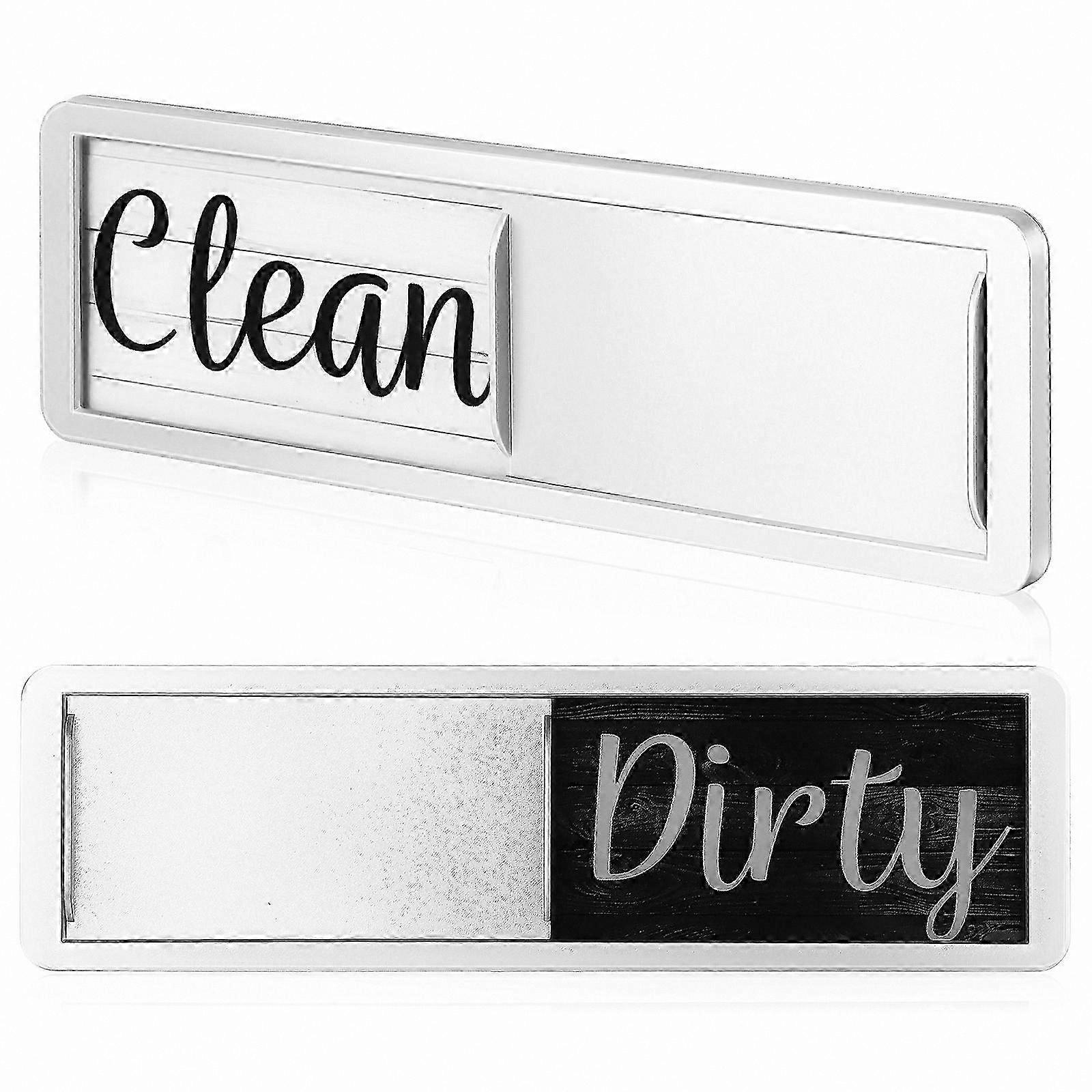Magnetic Dishwasher Status Indicator Sign for Clean and Dirty Cycles