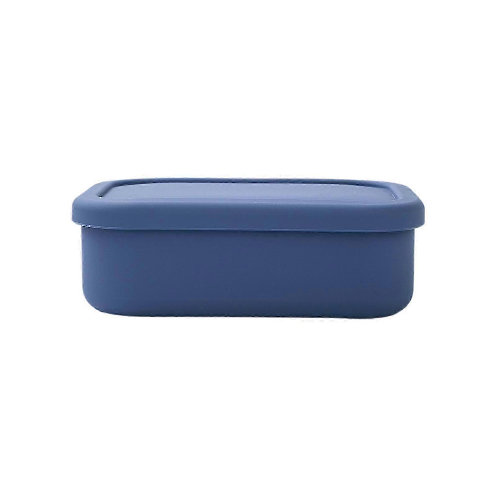300ML/400ML/700ML/1300ML/2100ML Lunch Box Fresh-keeping with Lid Silicone Heat Resistance Leakproof Lunch Container for School