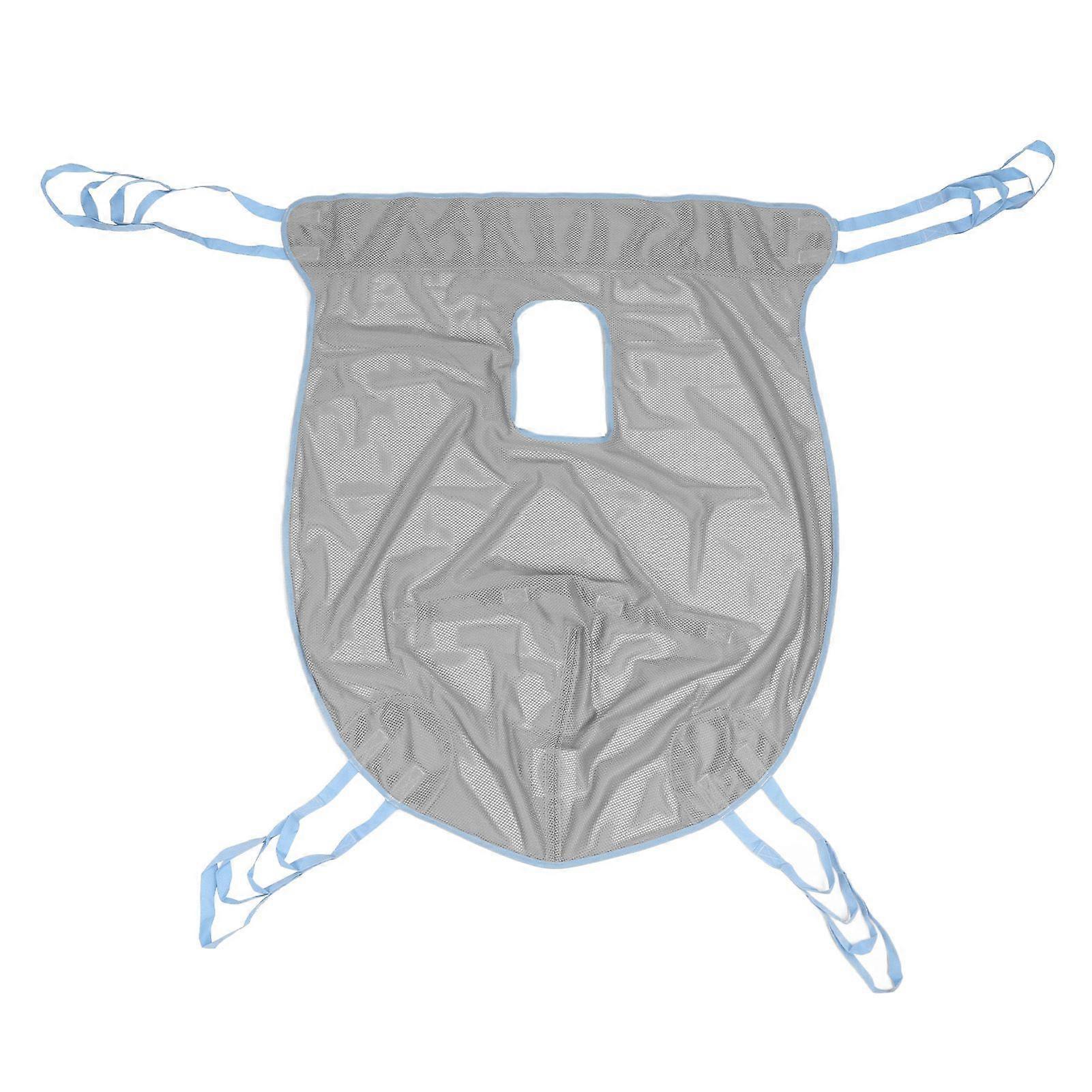 Patient Lift Sling 4 Positions 230KG Capacity Hole Design Mesh Breathable Patient Transfer Sling with Directional Grip L