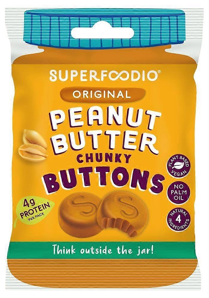 Superfoodio Peanut Butter Buttons - Original 20g - 15 Pack