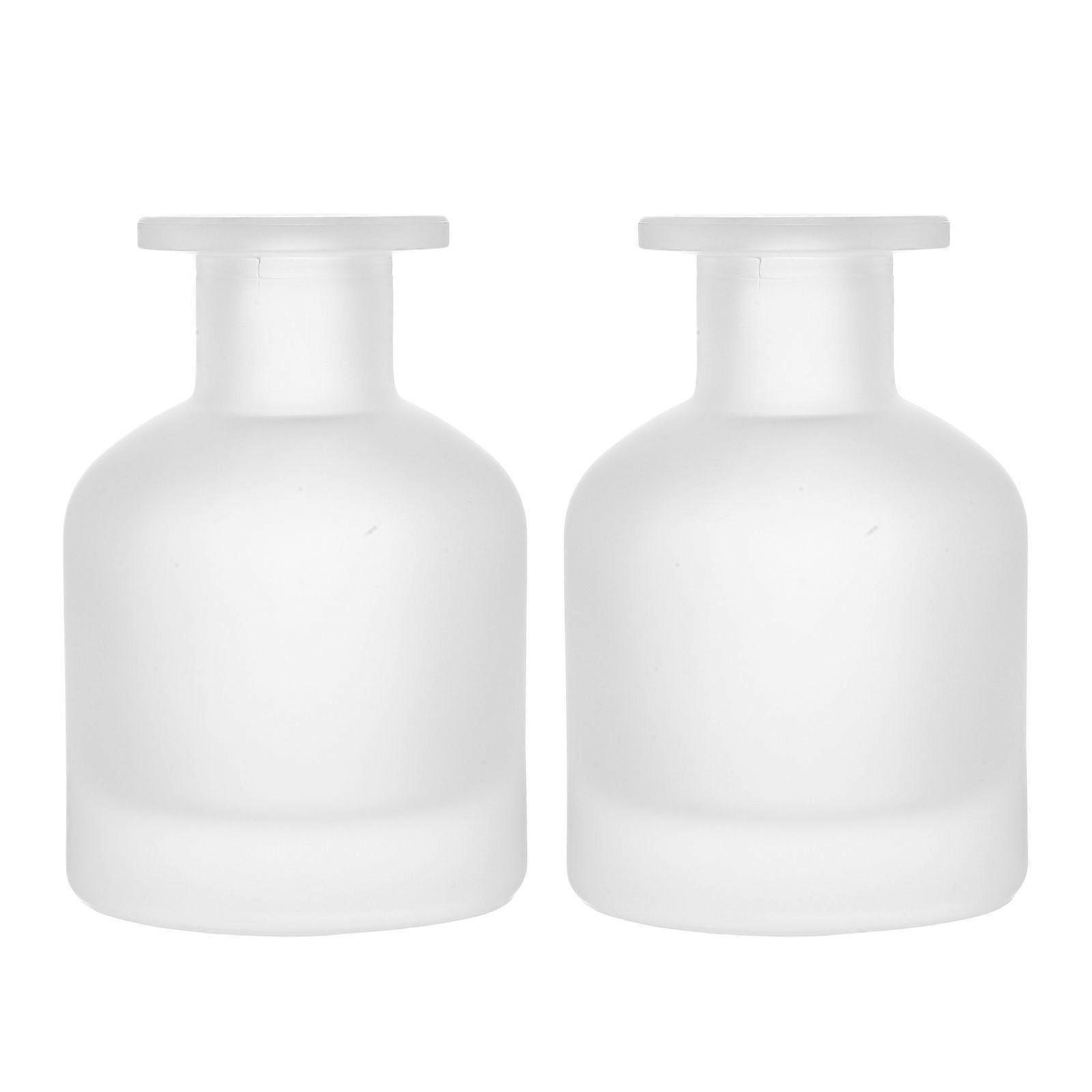 2pcs Empty Glass Diffuser Bottles: Empty Bottles for Essential Oils Fragrance - Refillable Essential Oil Diffuser Containers 150ml