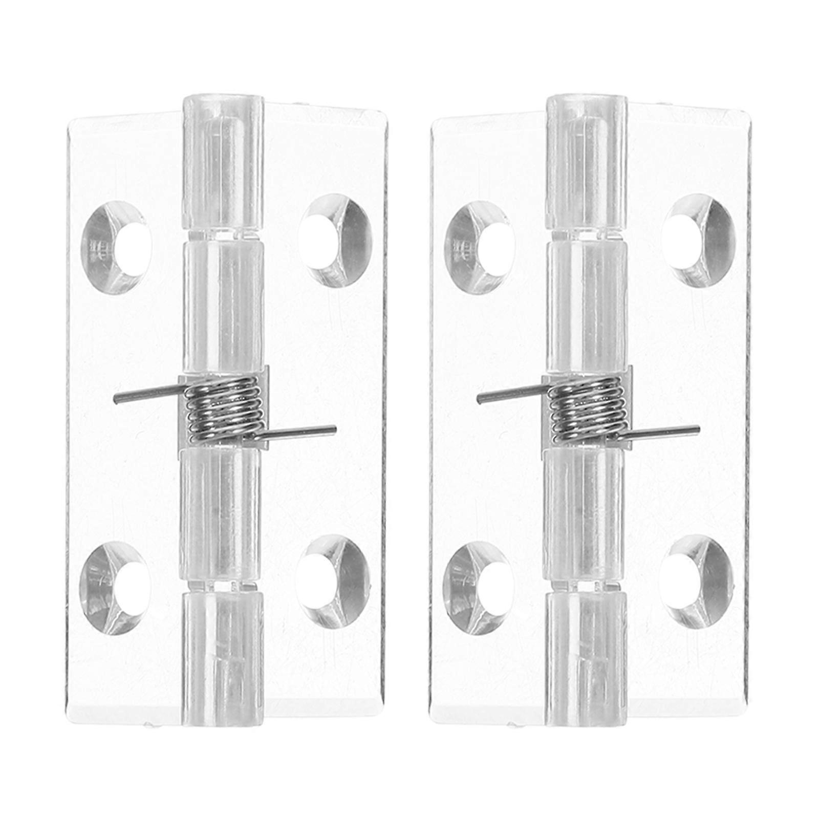 Invisible Door Hinges Transparent with Automatic Closing Mechanism 10Pcs Set