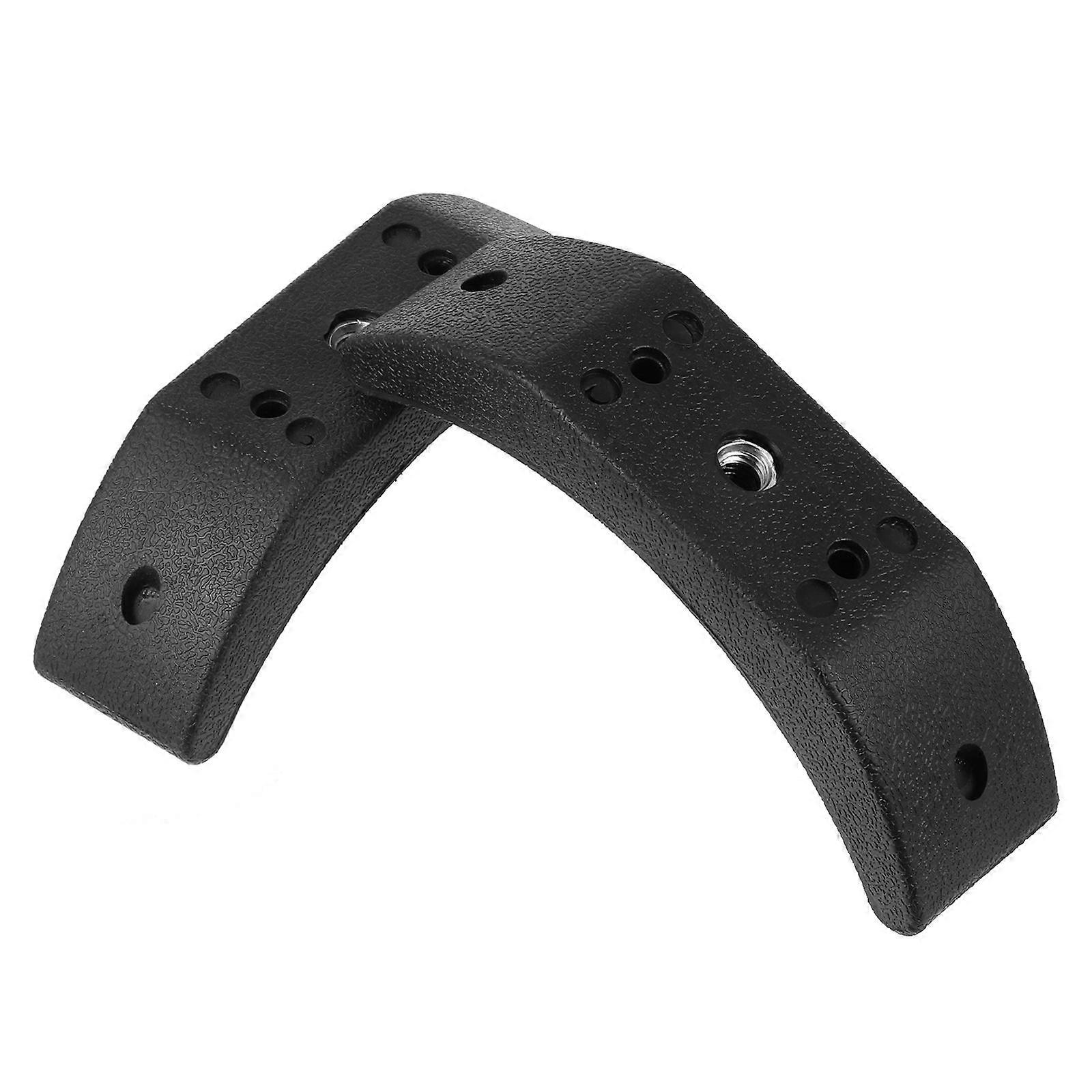 Rubber Dumbbell Rack Fitness Enthusiasts Home Gym Black Plastic Pp for Dumbbell Storage 2Pcs