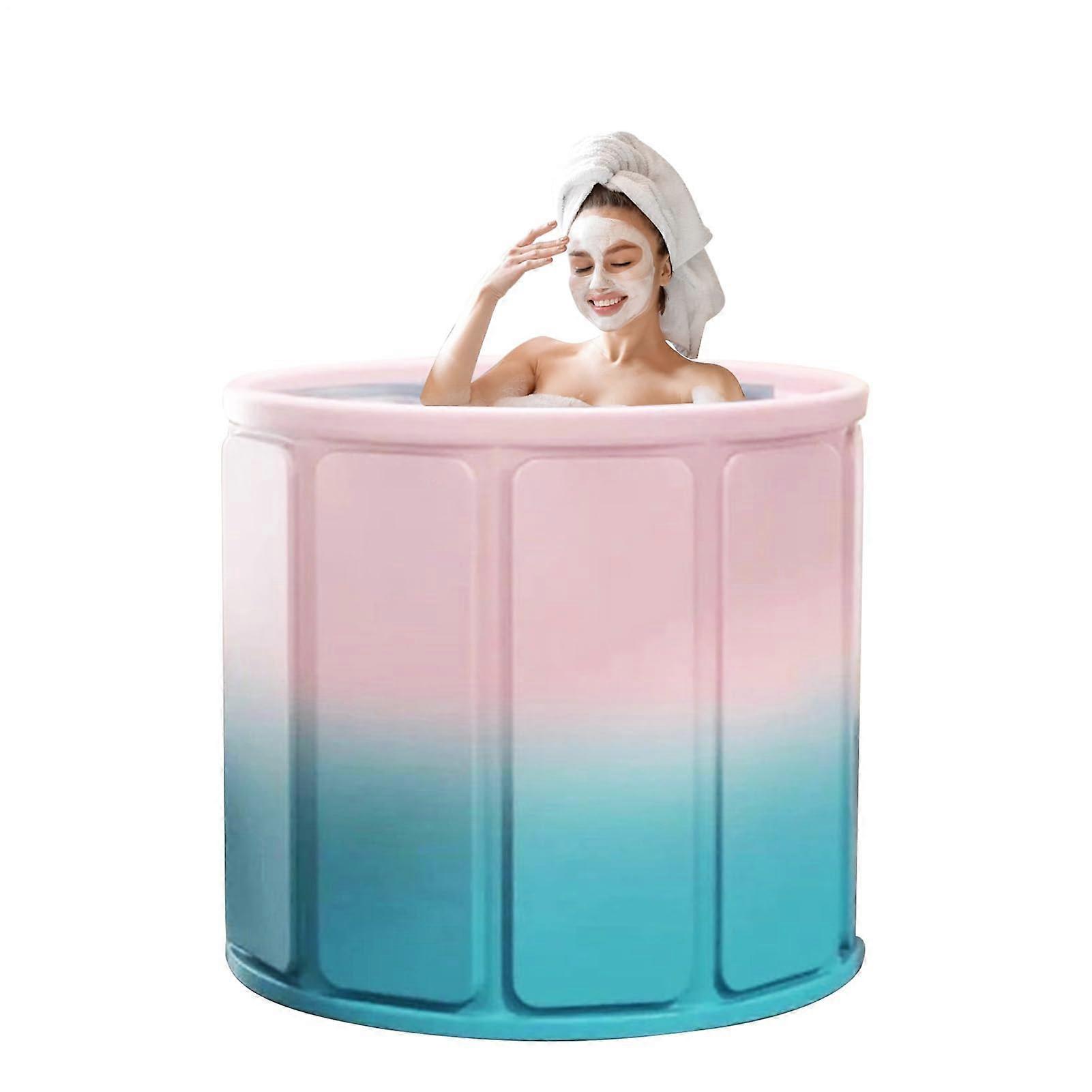 Folding Bath Tub 70x70x65cm Foldable Bathtub Space Saving Design For Home Use With Stable And Supportive Structure