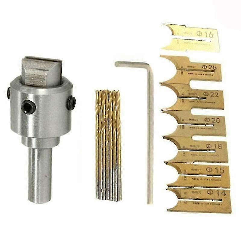 Barsinfi Bead Drill Wood Bead Machine Milling Cutter Set Woodworking Tool Kit