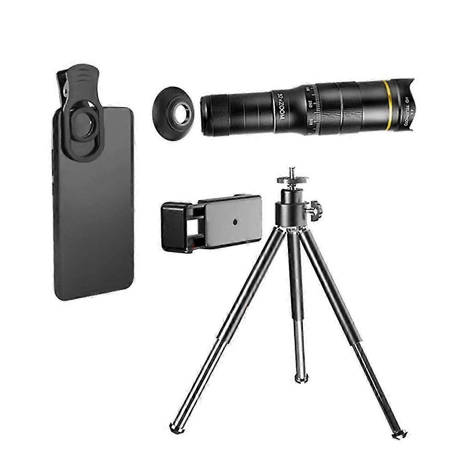 32X Phone Lens Portable Camera Macro Zoom Lenses for 11 Pro Max for Fish Eyes Lens for Phone