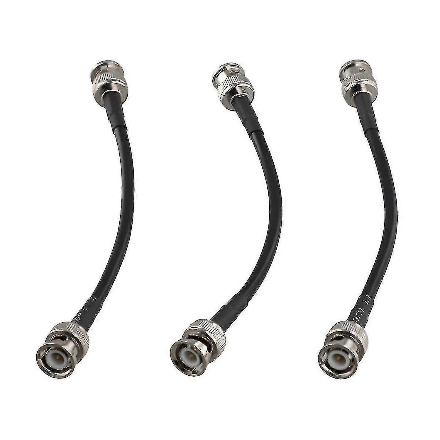 RG58 BNC Male Plug to BNC Male Plug Crimp Connector Coax Jumper Cable Wire Oscilloscope Signal Line 0.15M