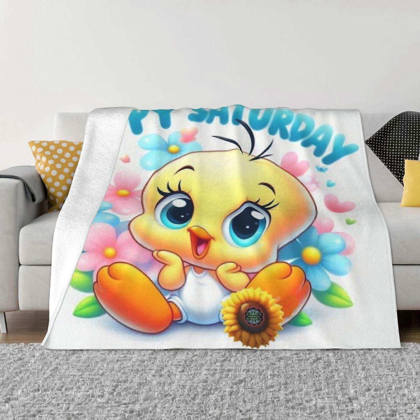 n427 TweetyBird Blanket Super Soft Throw Blanket ,Warm Lightweight Plush Blankets ju427