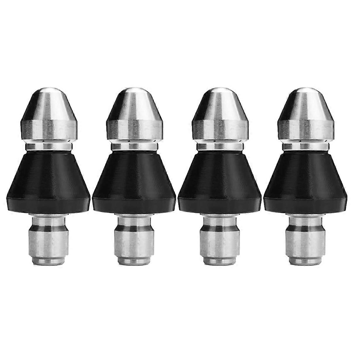 4PCS Sewer Cleaning Tool High Pressure Nozzle Pipe Unclogger Nozzle,A