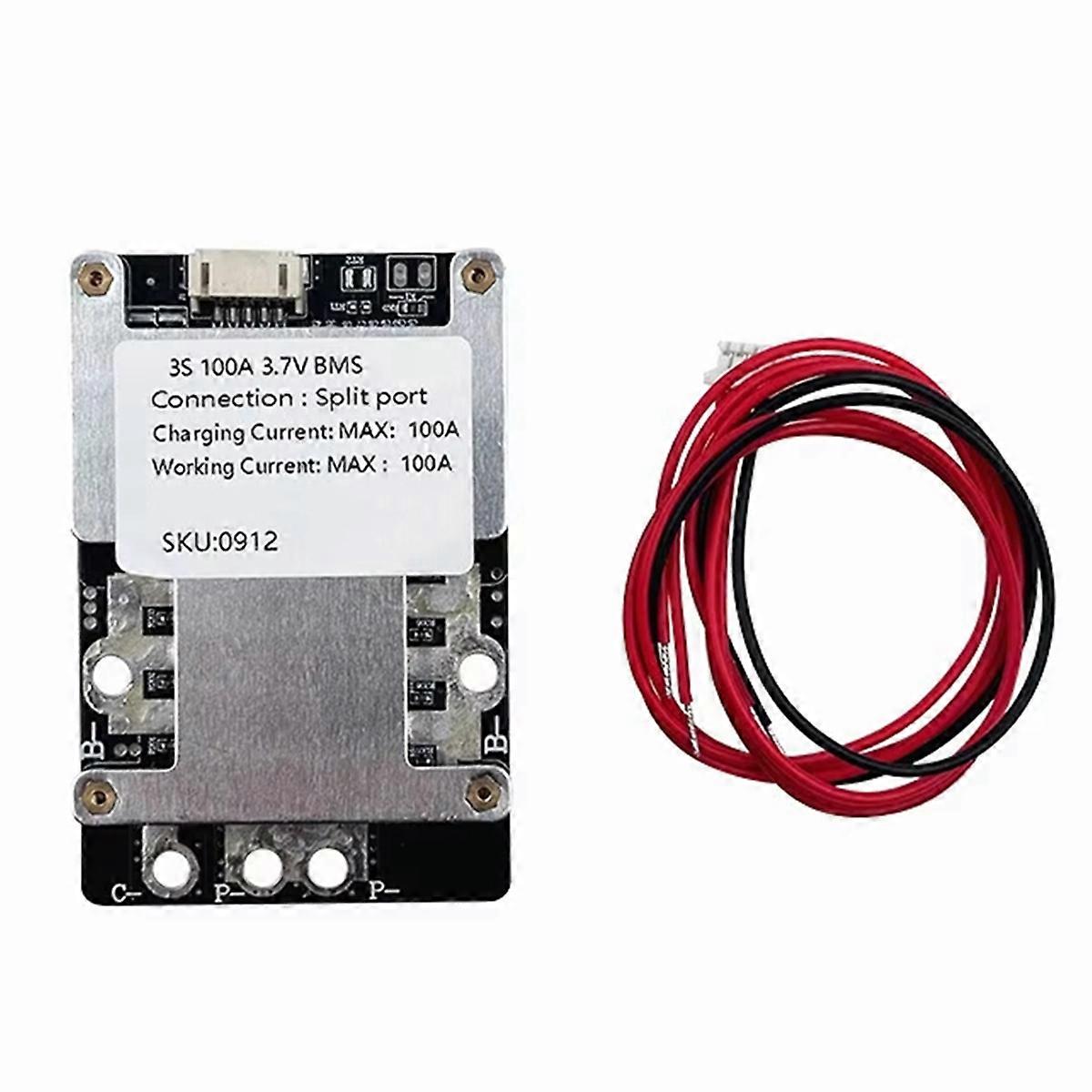 12V Ternary Lithium Battery Balance Spit 3S 100A 11.1V/12.6V