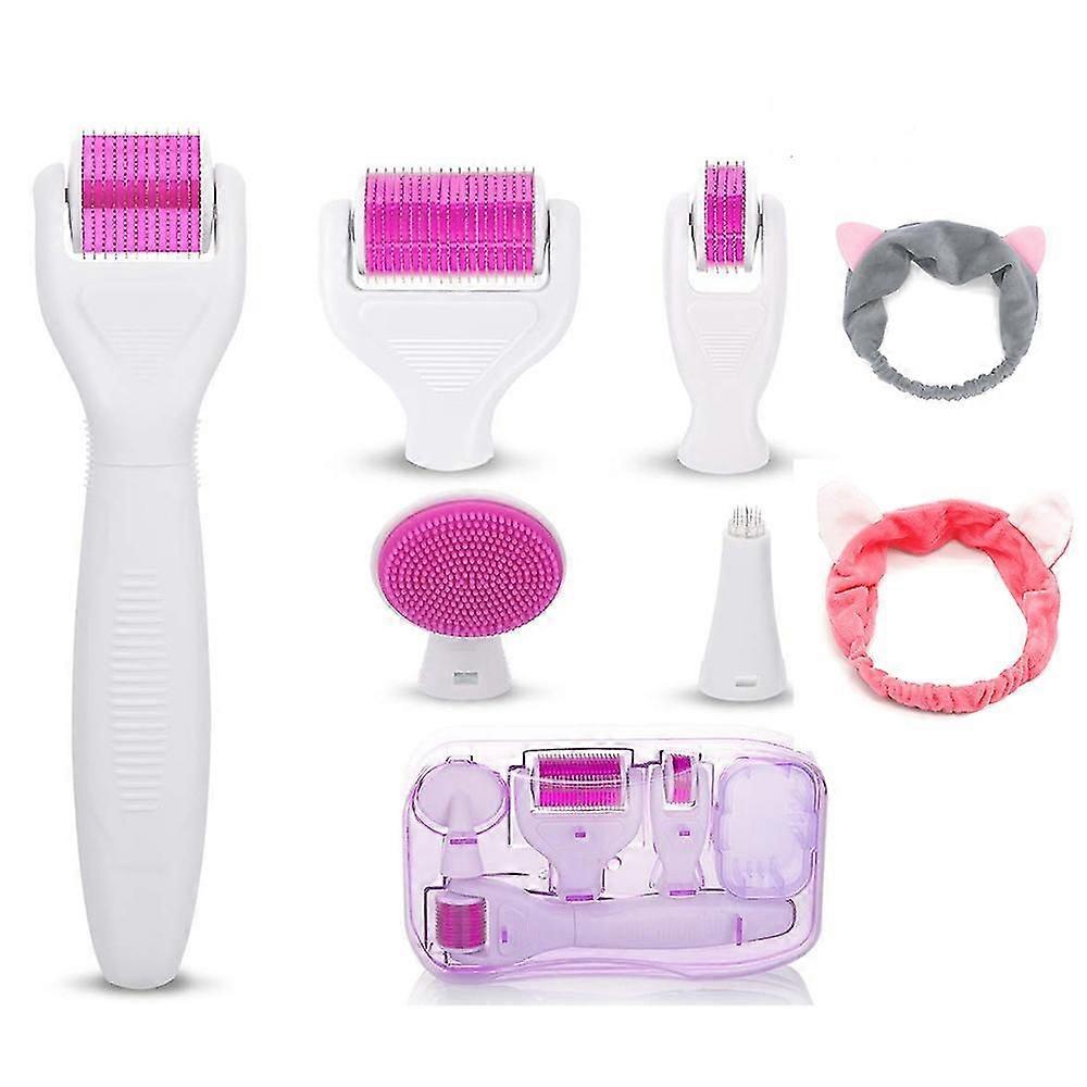 6-in-1 Microneedle Face Derma Roller Set