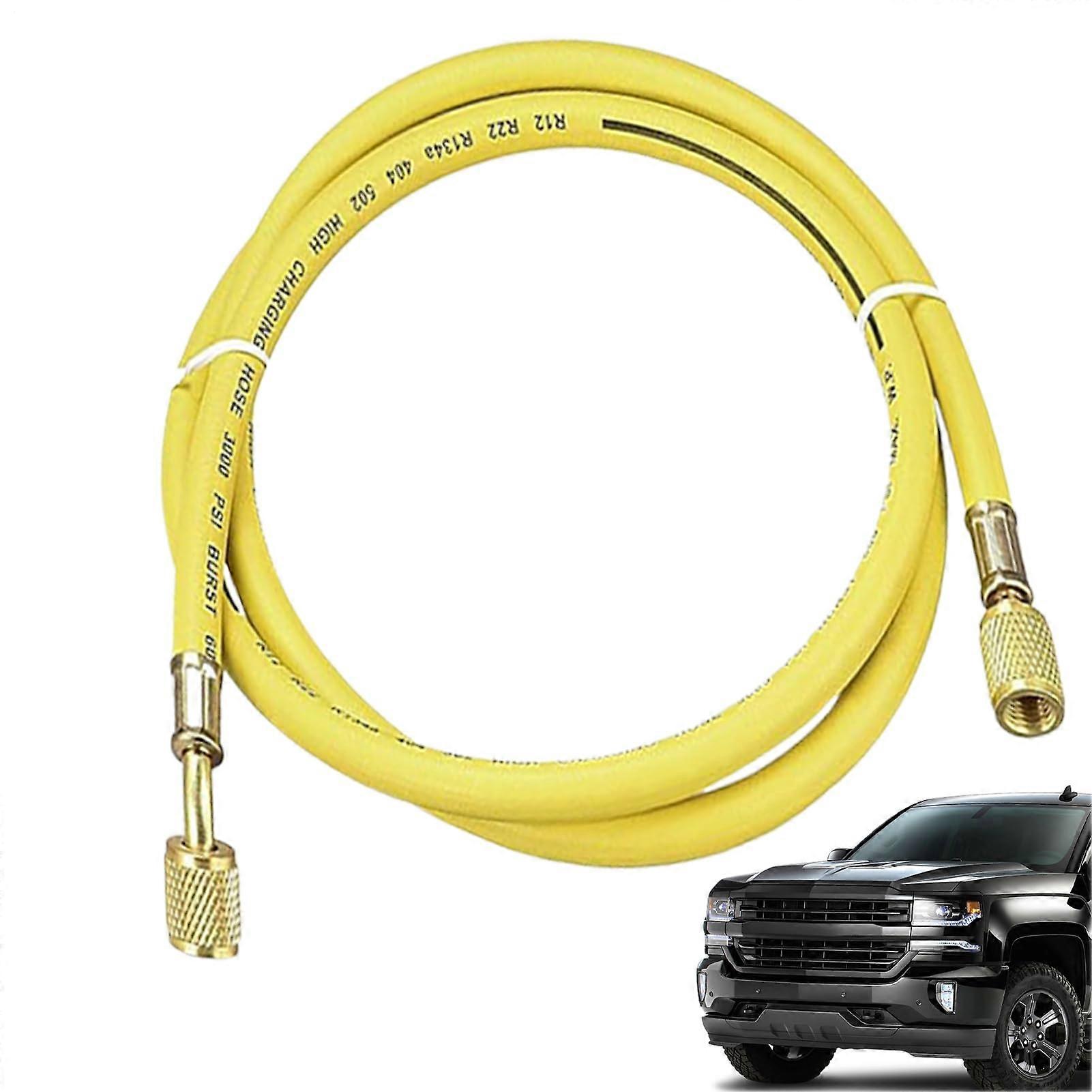 Refrigerant Hose Set Automotive HVAC Car RV LowLoss Lines, Brass Connectors, Recharge System, LeakProof Hose