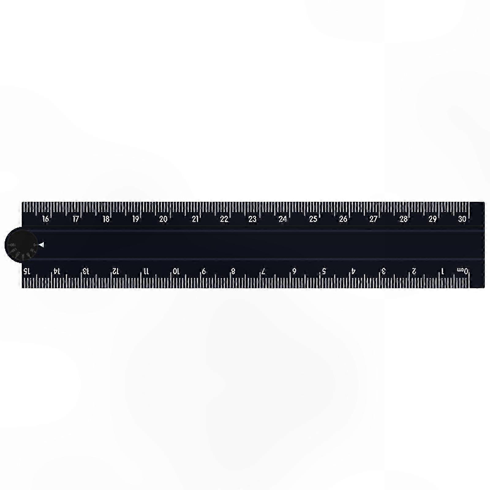 Portable Aluminum Alloy Ruler for Carpentry & Engineering, Space-Saving Purple Design