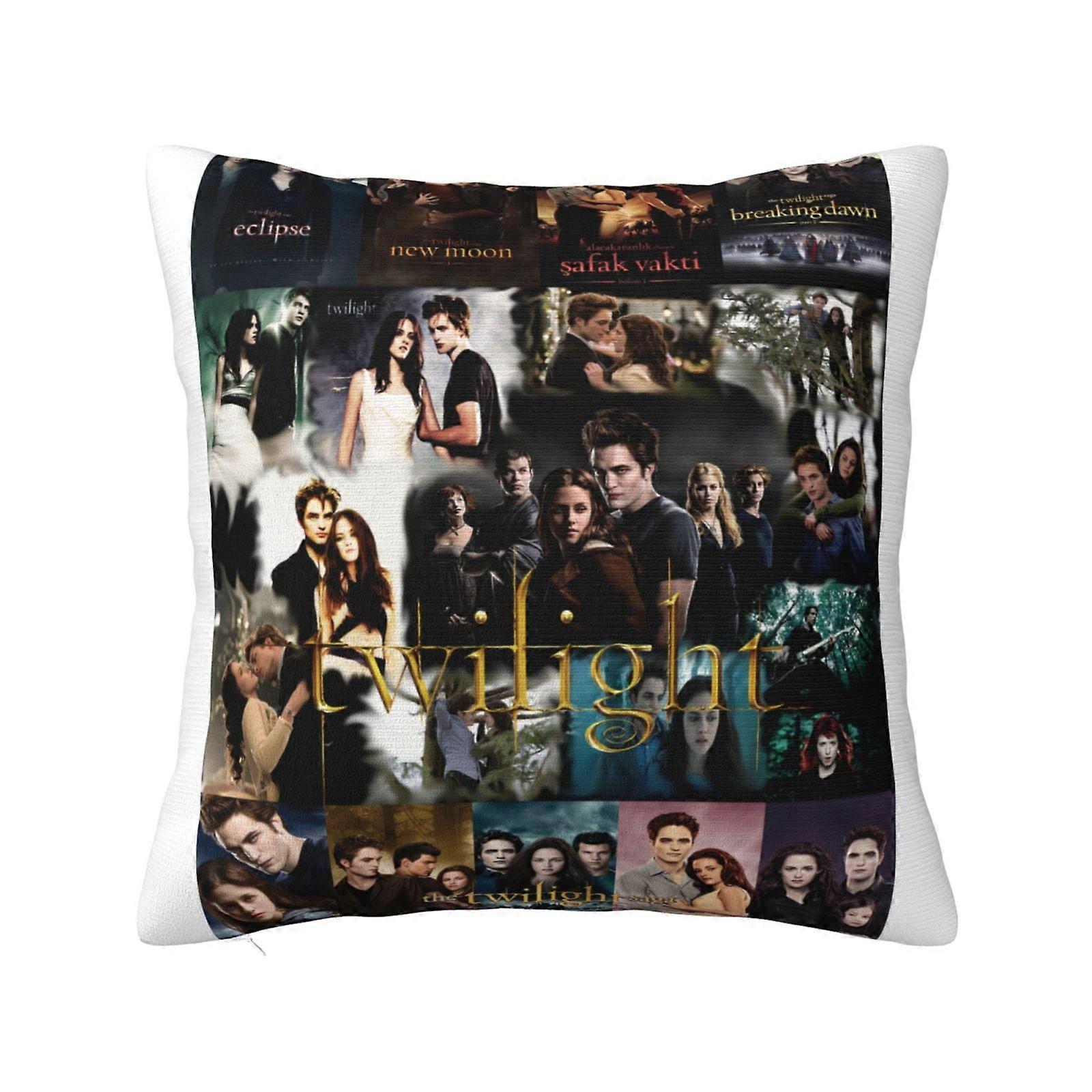 The Twilight Saga Super Soft Pillow Case Cover with Zipper for Bedroom, Sofa, Couch,Cozy Fuzzy Pillow Shams for All Seasons Square Pillow