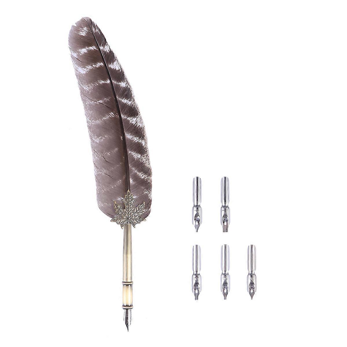 Beautiful Decor Pen Set for Writing in Retro Style Assorted Color