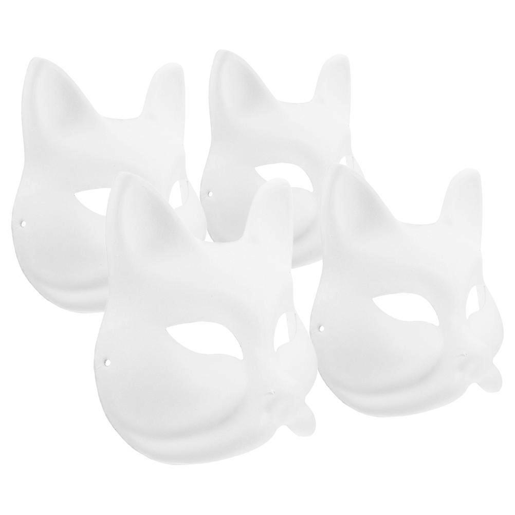 Mask Prop Paper Blank Masks for Crafts 4Pcs for Kid DIY Painting