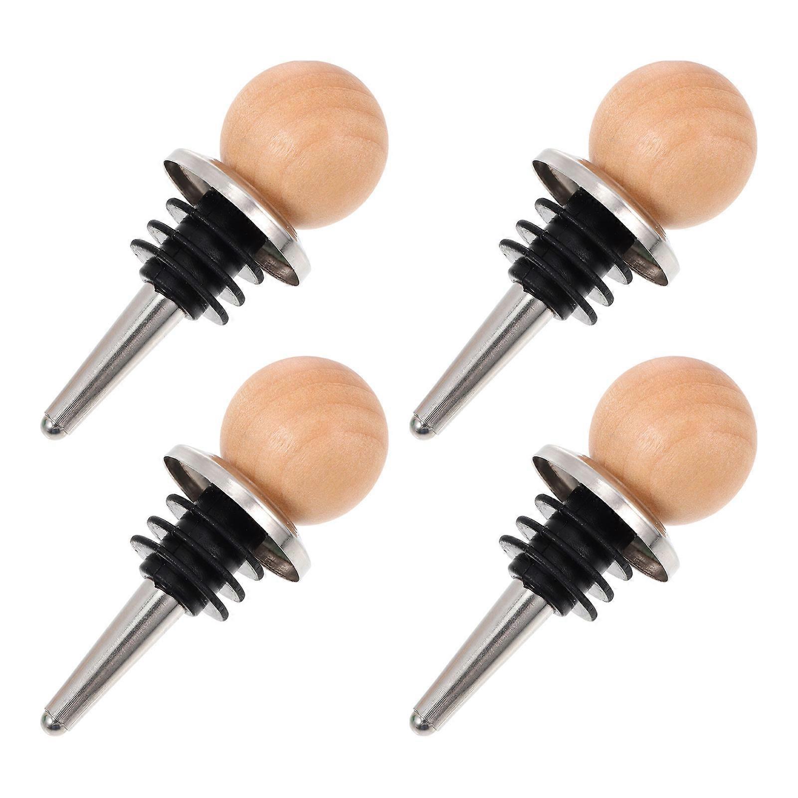 Red Stainless Steel Sealing Plug 4Pcs