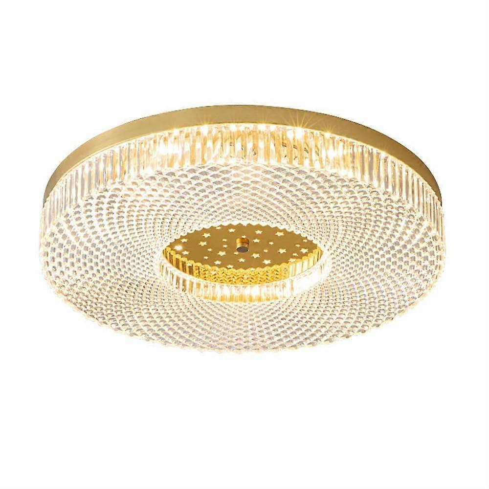 Close To Ceiling Lights Acrylic LED Ceiling Light Modern Round Ceiling Lamp ThreeColor Dimming 50cm