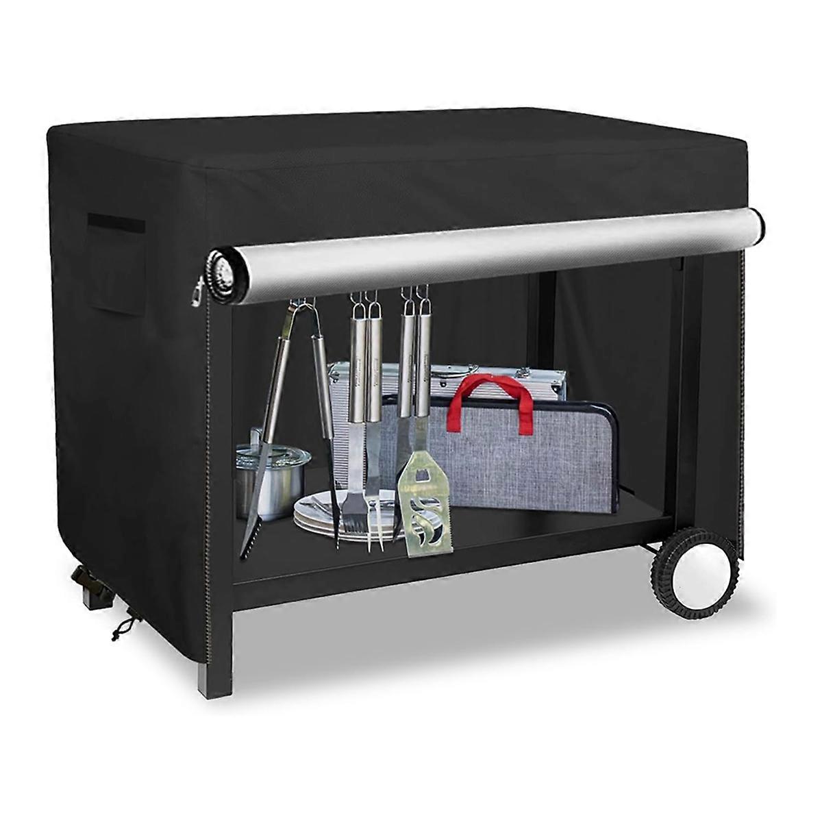 Outdoor Prep Table Cover with Split Zipper, for Patio Table