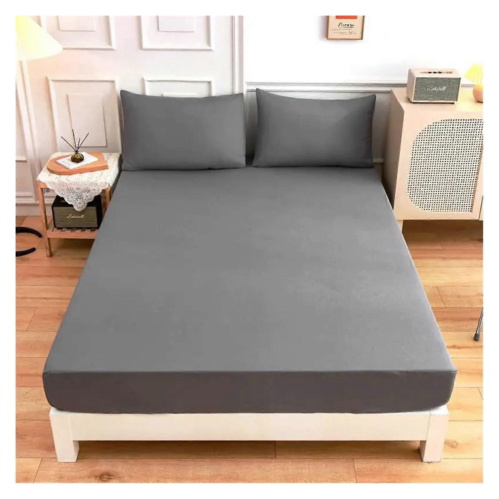 Fitted Sheet 3Piece Set, 90x200/200x220 cm, 30 cm Pocket Depth, Elastic, Color 10, Double Bed Linen