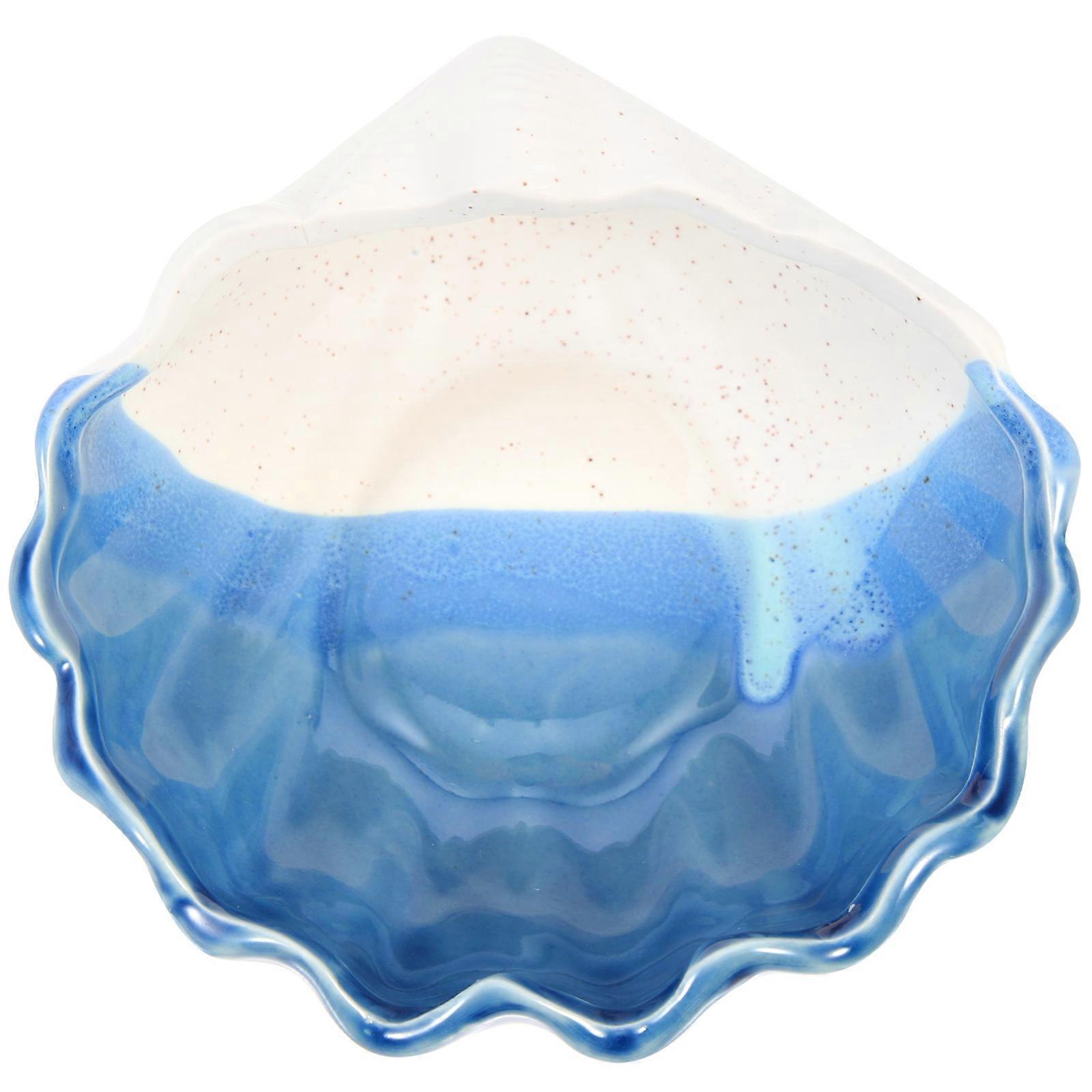 Ocean Theme Ceramic Trinket Dish for Storage 3Pcs Decorative Holder