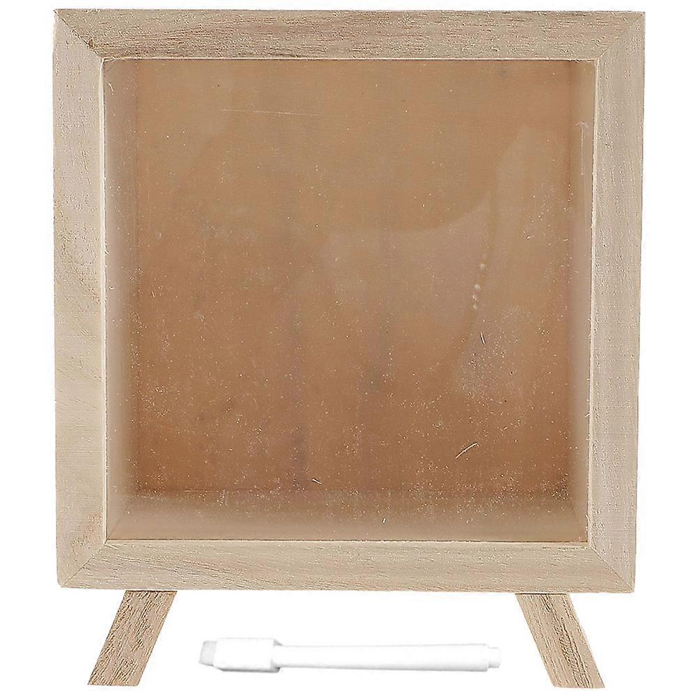 Light Yellow Wooden Saving Jar With Clear Window For Office Use And Home Decoration Suitable For Children 2 Sets