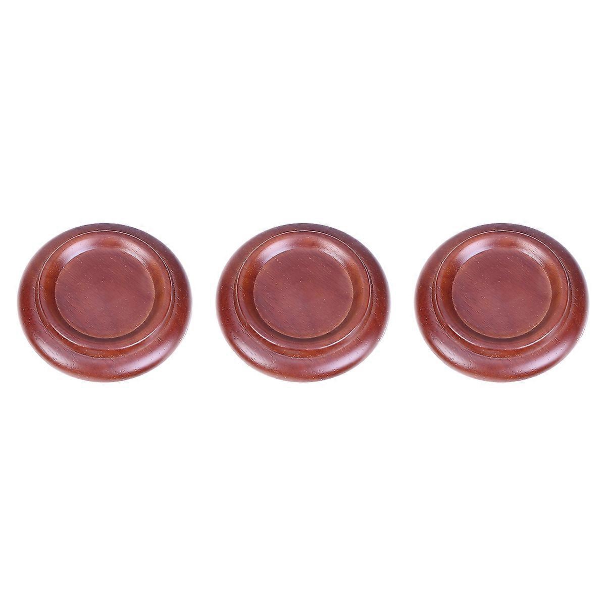 Non-slip Piano Mats 6Pcs Solid Wood Grand Piano Caster Cups Size L Designed For Indoor Use With Shockproof Feature