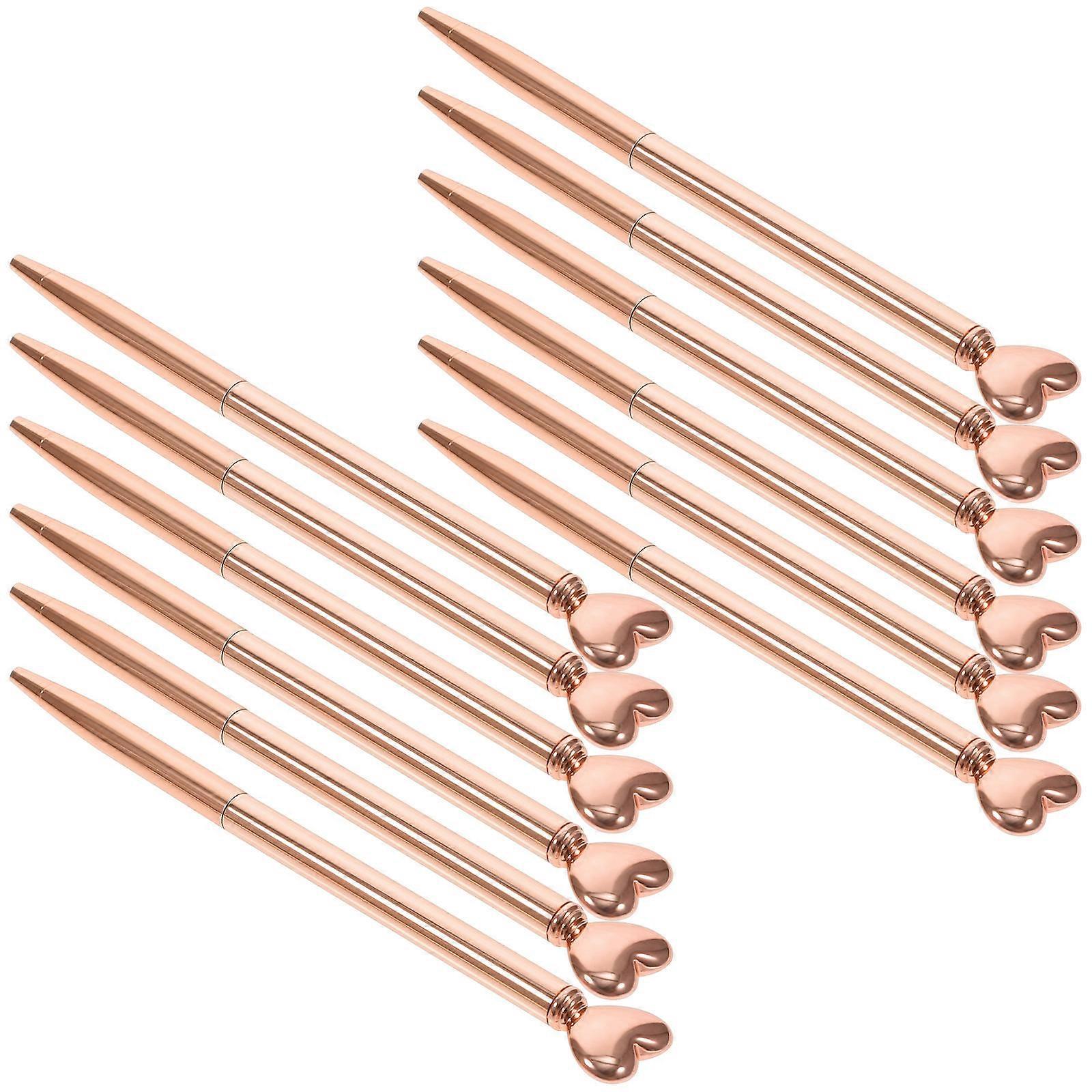 Writing Instruments 48 Pcs Ballpoint Pens Heart-Shape Design Daily Use Accessories 15.2X2CM Ergonomic Functionality