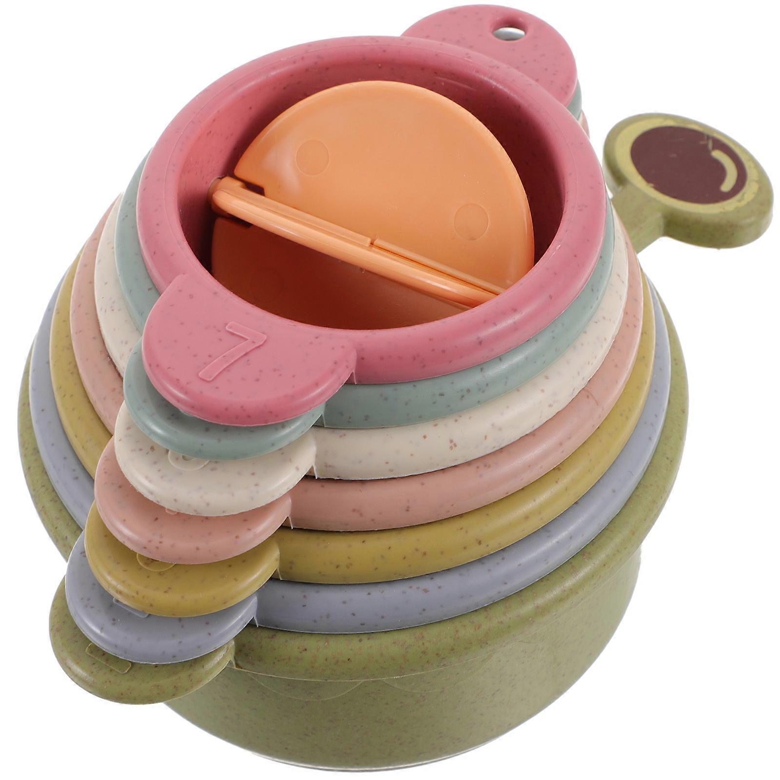 Bunny Food Holder Stacking Cup for Rabbits 3Sets Multi-Color Durable Cups