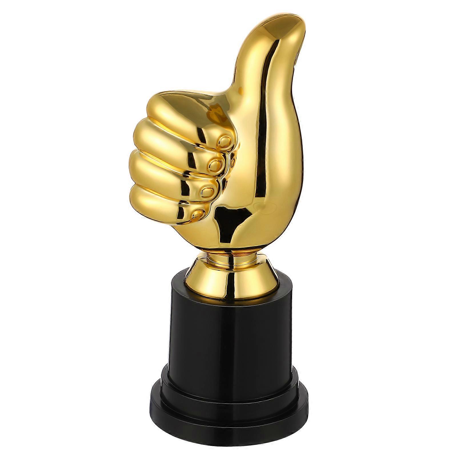 Kindergarten Competition Thumb Trophy Plastic Trophy 5Pcs Set