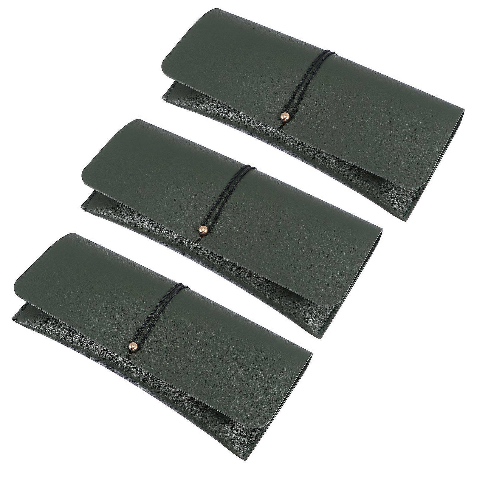 Glasses Pouch Portable Sunglass Case For Daily Use Eyewear Organizer Material 3Pack