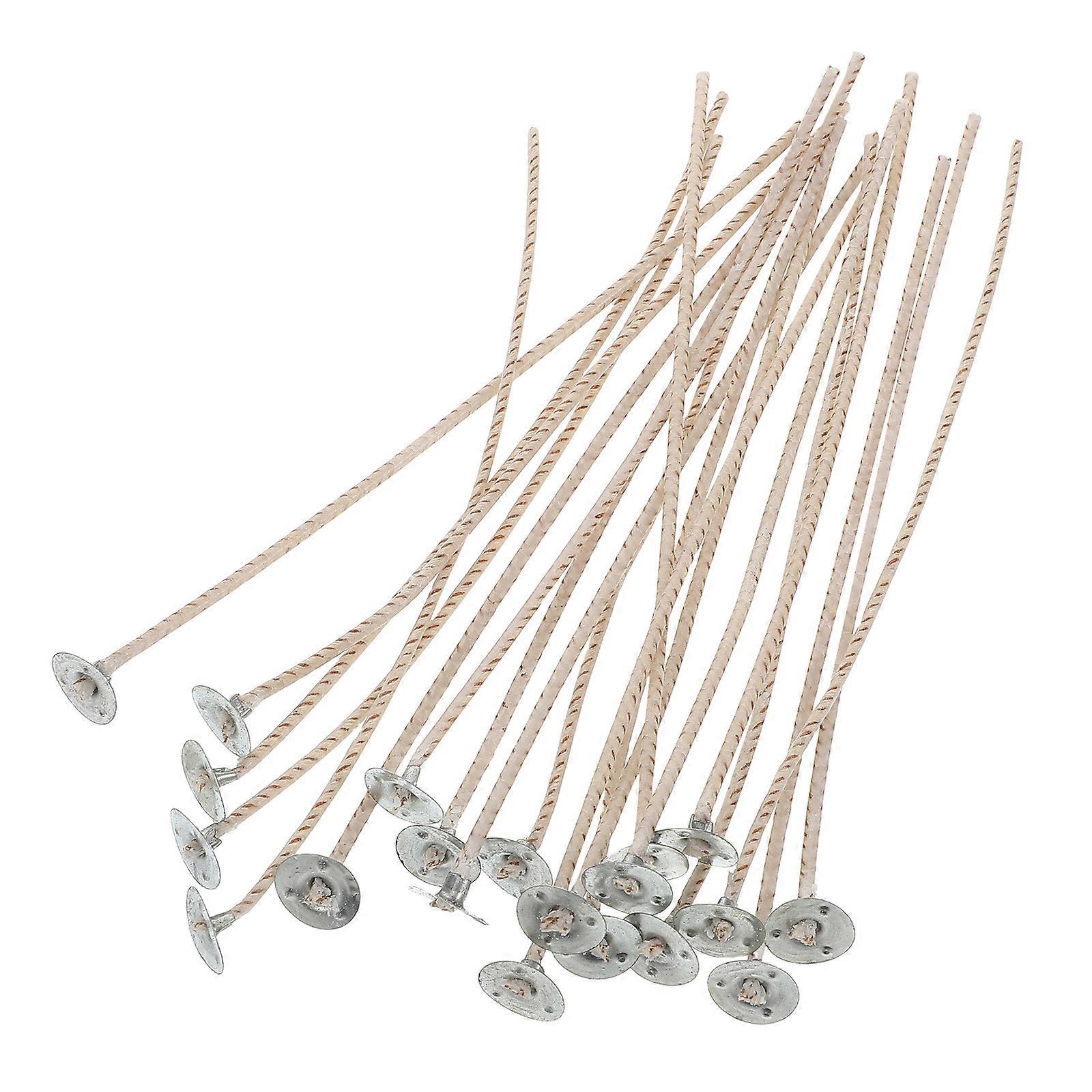 100Pcs Beeswax Candle Making Wicks Designed For Aromatherapy Projects Cylindrical Cotton Wicks For Clean Burning