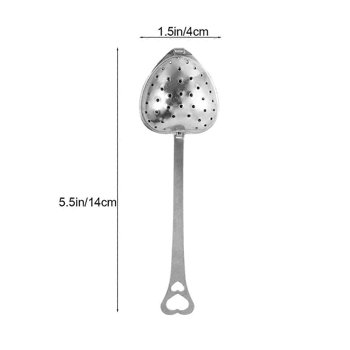 Heart Shaped Tea Tool Stainless Steel for Filtering 4Pcs