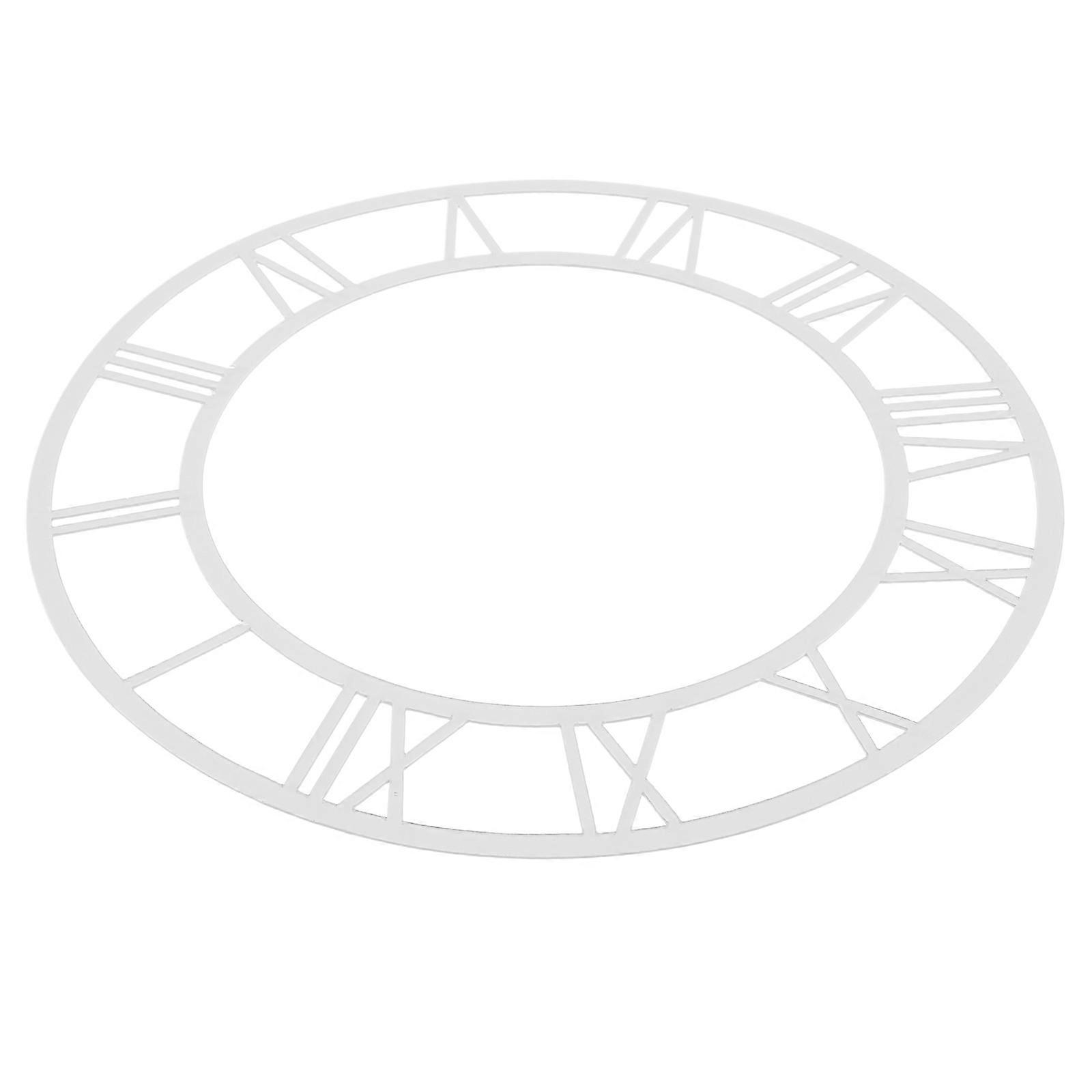 Wall Clock Round Roman Numeral Acrylic Face for DIY Clock 4Pcs Set