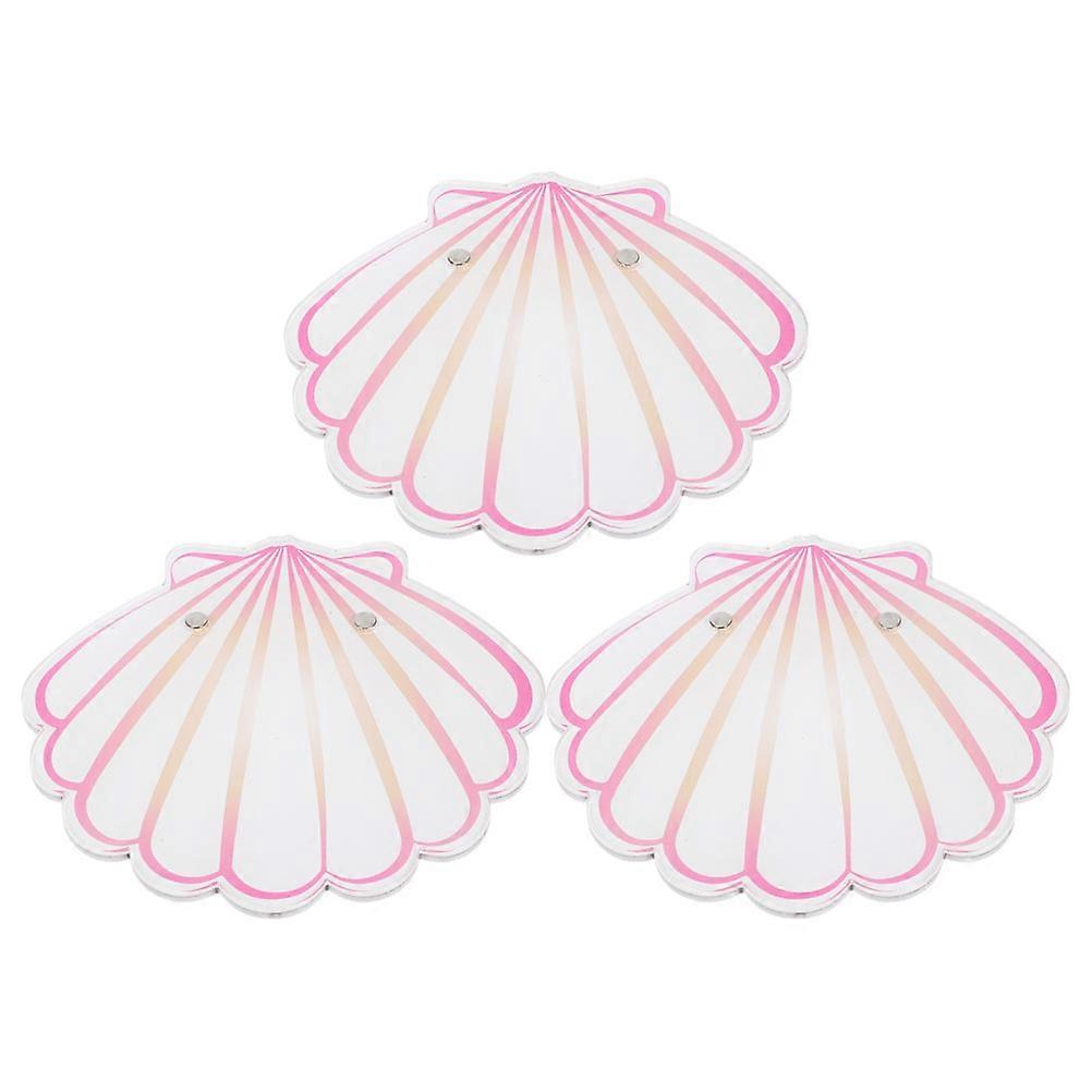 6 Pcs Multi Colored Acrylic Eyelash Extension Pallet Shell Shaped Tool For Professional Beauticians Easy Organized Lash Application